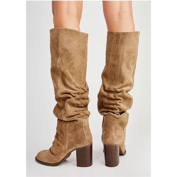 Free People Elle tall slouch boot 🤎🤎 suede!!! 38.5 - Picture 9 of 11